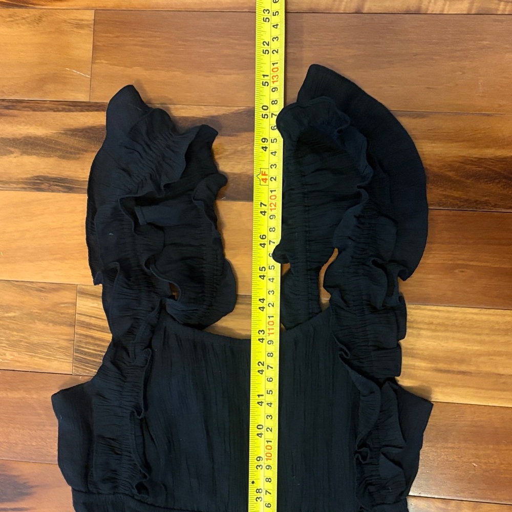 Kismet Black Ruffled Maxi Dress - Picture 9 of 9